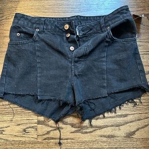 Divided Jean Shorts